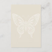 Boho Blooms und Vintage Vows Hochzeit Begleitkarte (Rückseite)