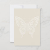 Boho Blooms und Vintage Vows Hochzeit RSVP Karte (Rückseite)