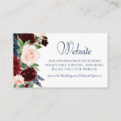 Boho Blooms | Website der Rustikalen Marine Burgun Begleitkarte (Vorderseite)