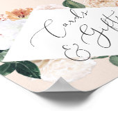 Boho Blooms Wedding Cards & Gifts Zeichen Poster (Ecke)