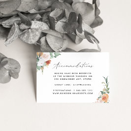 Boho Blooms Wedding Hotel Unterkunftskarten Begleitkarte