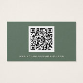 Boho Blooms Wedding QR Code RSVP Card (Rückseite)
