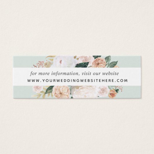 Boho Blooms Wedding Website Beipackkarten einfügen (Vorderseite)