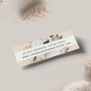 Boho Blooms Wedding Website Beipackkarten einfügen