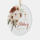 Boho Bloral Weihnachten Taufe Ornament Gott segne (Rechts)