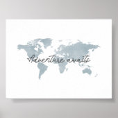boho blue Adventure erwartet Landschaftsdruck Poster (Vorne)