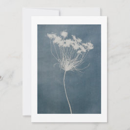 Boho Blue Blume Grußkarte