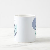 Boho Blue Blume Kaffeetasse (Mittel)