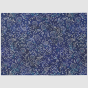 Boho Blue Botanicals Schöne Blume Seidenpapier