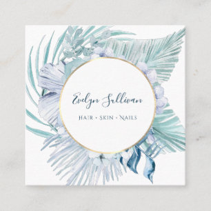 Boho Blue Buquet Visitenkarte