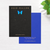 Boho Blue Butterfly Earring Display Card (Schreibtisch)