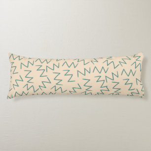 Boho Blue Cream Zig Zag Stylish Seitenschläferkissen