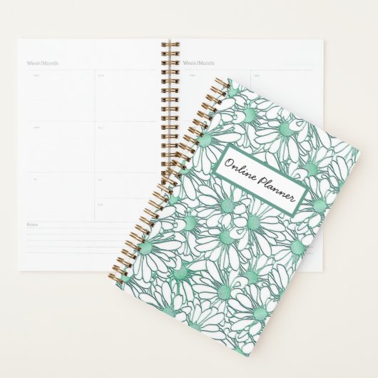Boho Blue Daisy Muster Online Business Planner Planer (Anzeige)