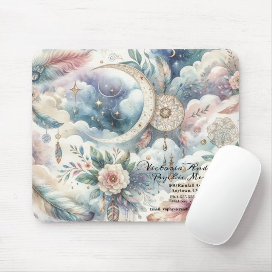 Boho Blue Dreamcatcher Psychische Leselogame Mousepad (Mit Mouse)