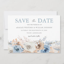 Boho Blue: Dusty Blue Bohemisch Floral Wedding