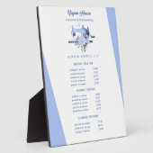 Boho Blue Floral Nähmaschine Seamstress Preis Fotoplatte (Seite)