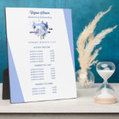 Boho Blue Floral Nähmaschine Seamstress Preis Fotoplatte (Seite)