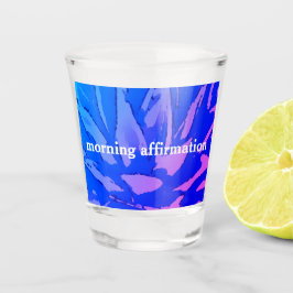 Boho Blue gab Affirmations Shot Glass Schnapsglas