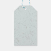 Boho Blue gibt Twin Boys Baby Dusche Geschenkanhänger (Rückseite)