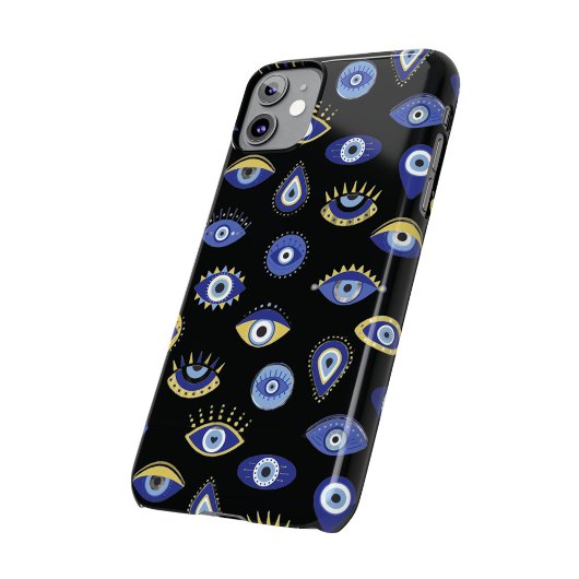Boho Blue Gold Evil Eyes Air Freshener Case-Mate iPhone Hülle