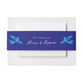 Boho Blue Hummingbirds Mexican Wedding Einladungsbanderole (Vorderseite Beispiel)