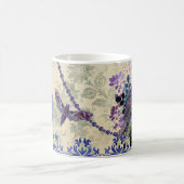 Boho Blue Lila Owl Moon Kaffeetasse (Mittel)