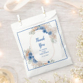 Boho Blue Pampas Grass Baby Dusche Geschenktütchen (Ausgeschnitten)