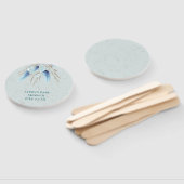 Boho Blue Pampas Grass Fächer (Non-assembled)