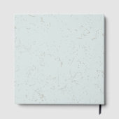 Boho Blue Pampas Grass Gästebuch (Rückseite)