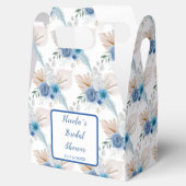 Boho Blue Pampas Grass Geschenkschachtel (Geöffnet)