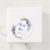 Boho Blue Pampas Grass Wedding Geschenkanhänger (Beispiel)