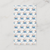 Boho Blue Pampas Grass Wedding Registry Begleitkarte (Rückseite)