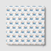 Boho Blue Pampasgras Hochzeitsgästebuch Gästebuch (Rückseite)
