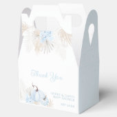 Boho Blue Pumpkin Es ist eine Baby-Dusche Geschenkschachtel (Geöffnet)