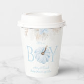 Boho Blue Pumpkin Es ist eine Baby-Dusche Pappbecher (Vorderseite)