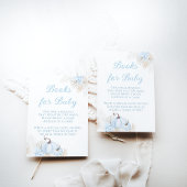 Boho Blue Pumpkin Fall Baby Showbook Begleitkarte