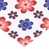 Boho Blue Purple Red Flowers Small Table Runner Kurzer Tischläufer (Ecke)