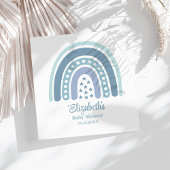 Boho Blue Rainbow Baby Dusche Napkins Serviette