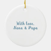 Boho Blue Rainbow Christmas Ornament (Hinten)