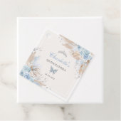 Boho Blue Silver Quinceanera Miss Quince 15 Geschenkanhänger (Beispiel)