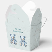 Boho Blue Teddy Bears Geschenkschachtel (Offen)
