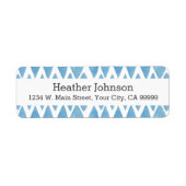 Boho Blue Wassercolor Geometric Pattern (Vorne)