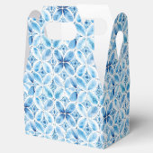 Boho Blue White Floral Geburtstag Geschenkschachtel (Geöffnet)