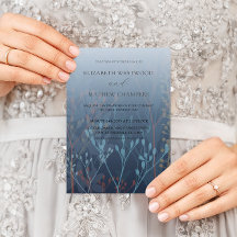 Boho Blue Wild Grasses & Foliage Wedding