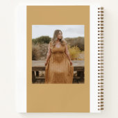 Boho Blume Abschluss Foto Guestbook Notizblock (Rückseite)