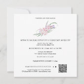 *~* Boho Blume AR15 QR UAWG Wedding Einladung (Rückseite)