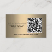 Boho-Blume auf der GoldWedding-Website Begleitkarte (Rückseite)