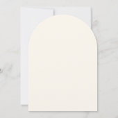 Boho Blume Babydusche Einladung (Rückseite)