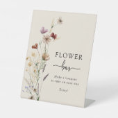 Boho Blume Bar Sign Sockelschild (Vorderseite)