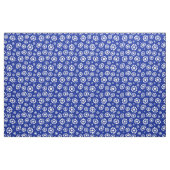 Boho Blume Blau und Weiß Muster Stoff (Fat Quarter (45,7 x 55,9 cm))